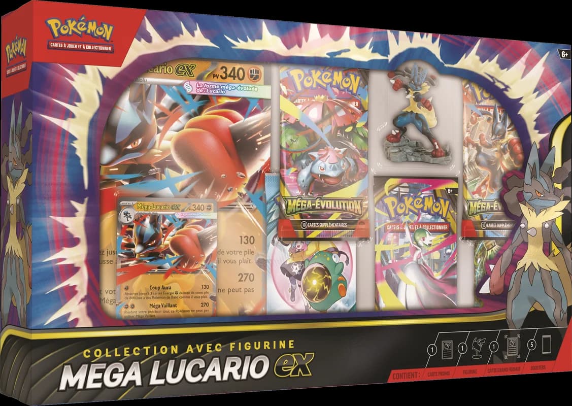 Collection avec figurine Méga-Lucario-ex